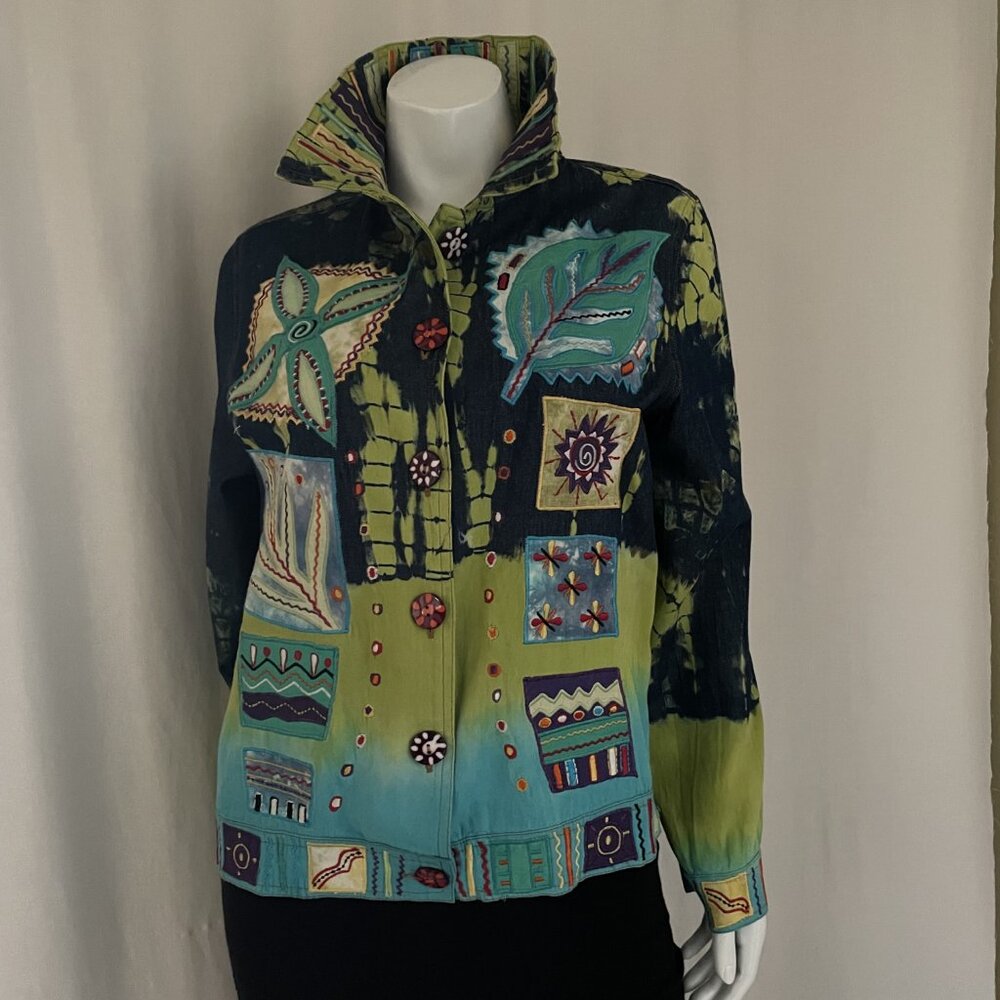 Vintage, Julia Ian Multicolored Embroidery Jacket, excellent used condition